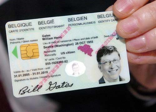 belgian id card